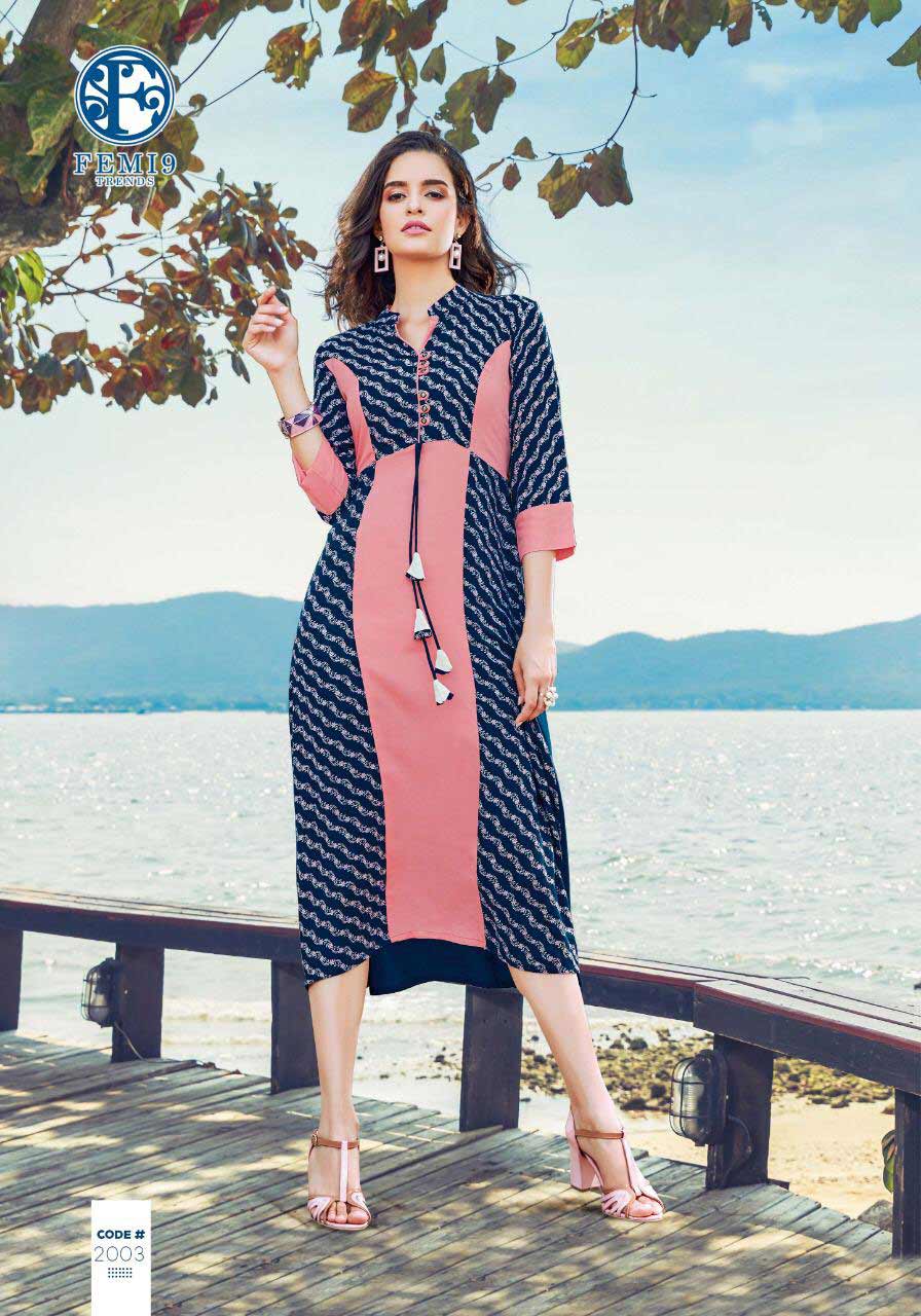 Fizzah Vol-2 Femi9trends Print Embroidery Kurtis Set Fizzah Vol-2 Femi9trends Print Embroidery Kurtis Set